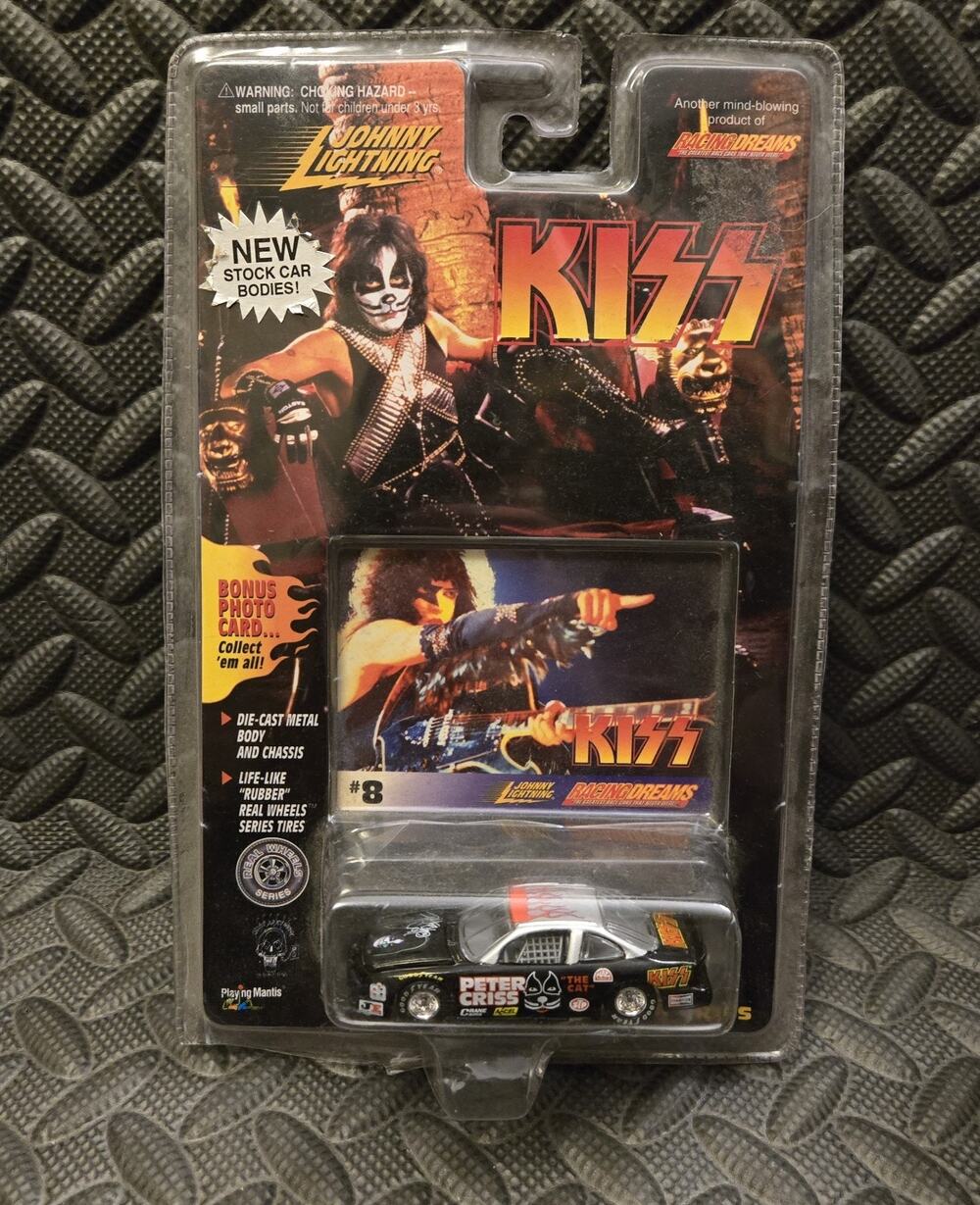 Johnny Lightning KISS Peter Criss The Cat Die Cast Car 1997 w Bonus Card